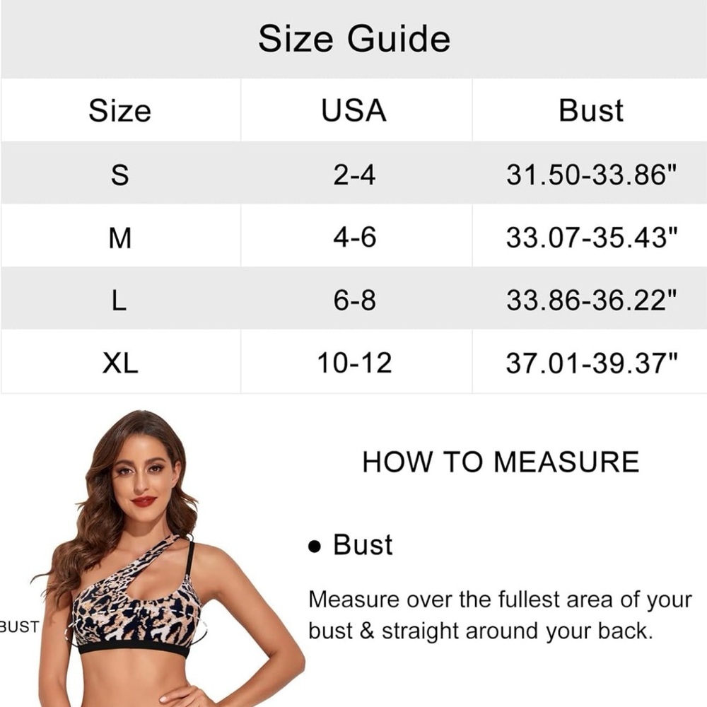 Women's Black Asymmetrical Swim Top - Picture 3 of 6